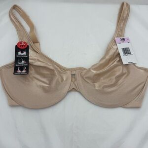 Lily Fit System 36D Beige Underwire Bra NWT Natural Support